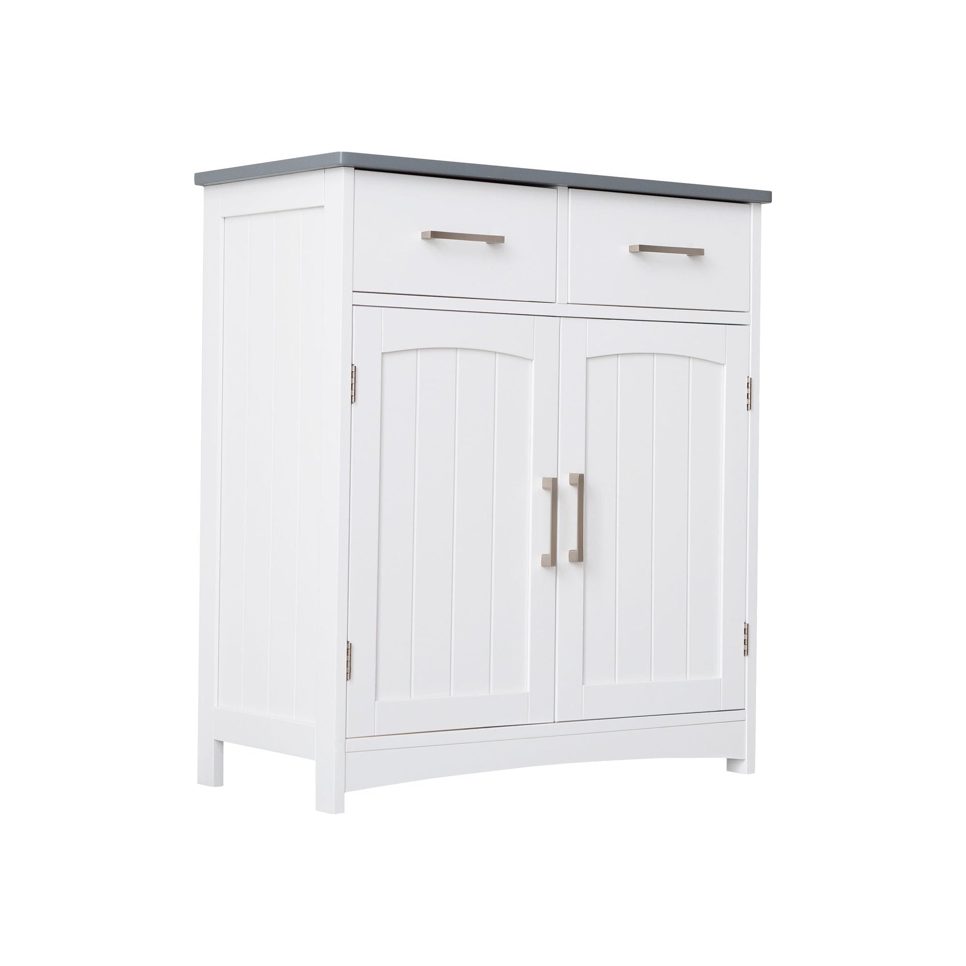Mid-Century Cabinet, White&Gray (view 4)