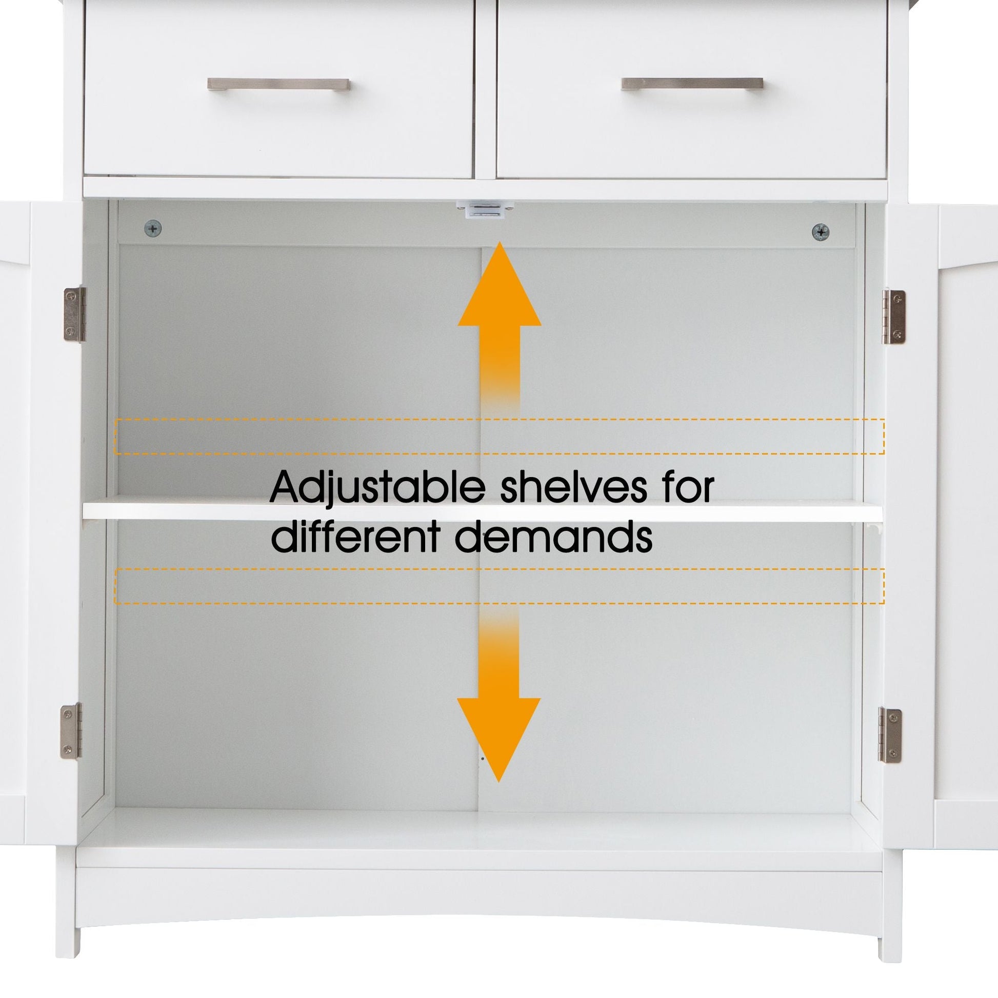 Mid-Century Cabinet, White&Gray (view 7)