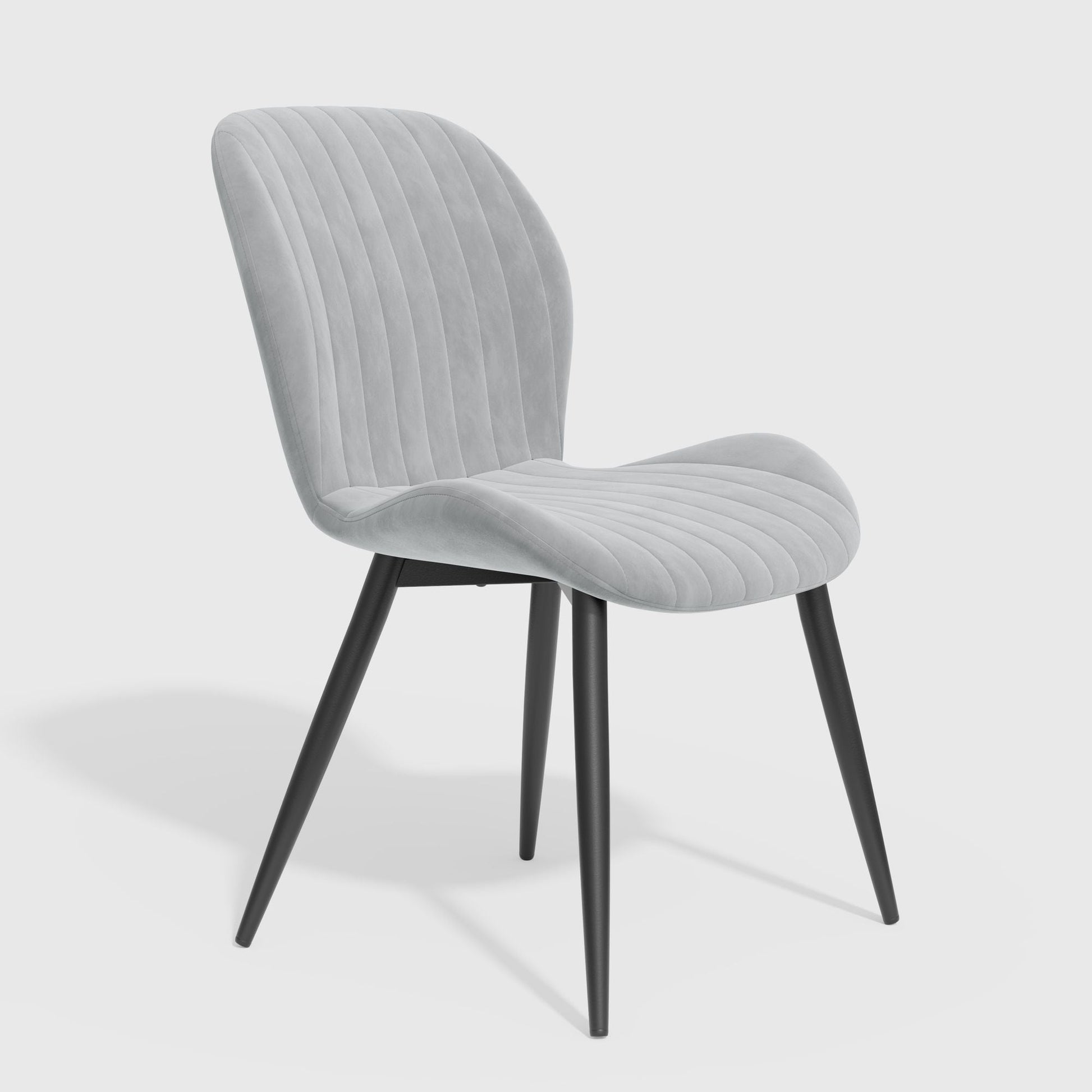 Velvet Mid-Century Dining Chairs, Set of 2, Blue (view 29)