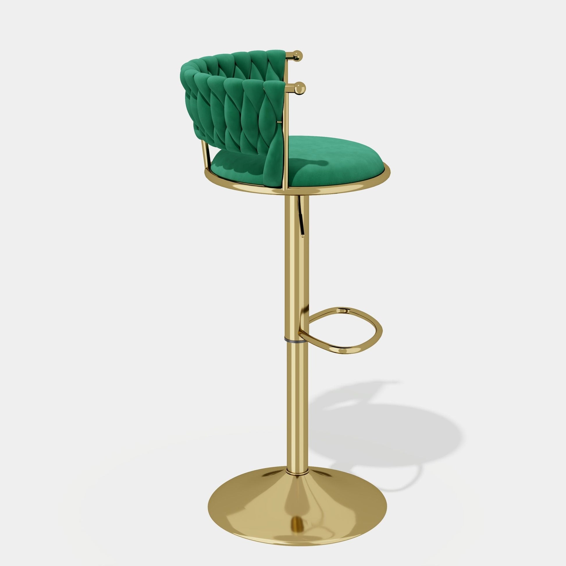 Velvet Swivel Bar Stools, Set of 2, 18" Wide (view 58)
