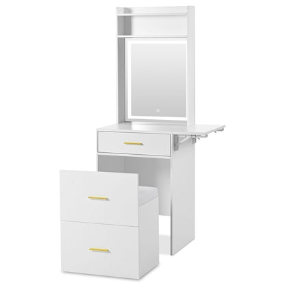 Mid-Century Vanity, White (Style 3) (view 9)
