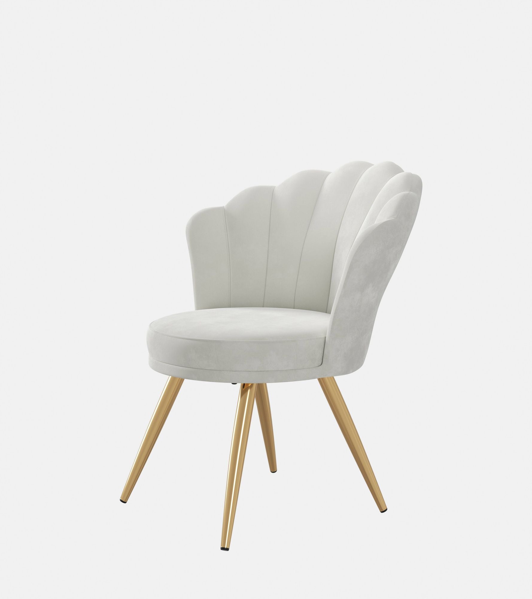 Velvet Mid-Century Accent Chair, Gold (view 51)