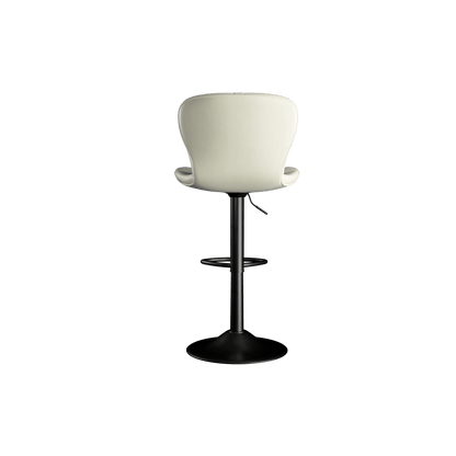 Faux Leather Swivel Bar Stools, Set of 2, Black (view 28)