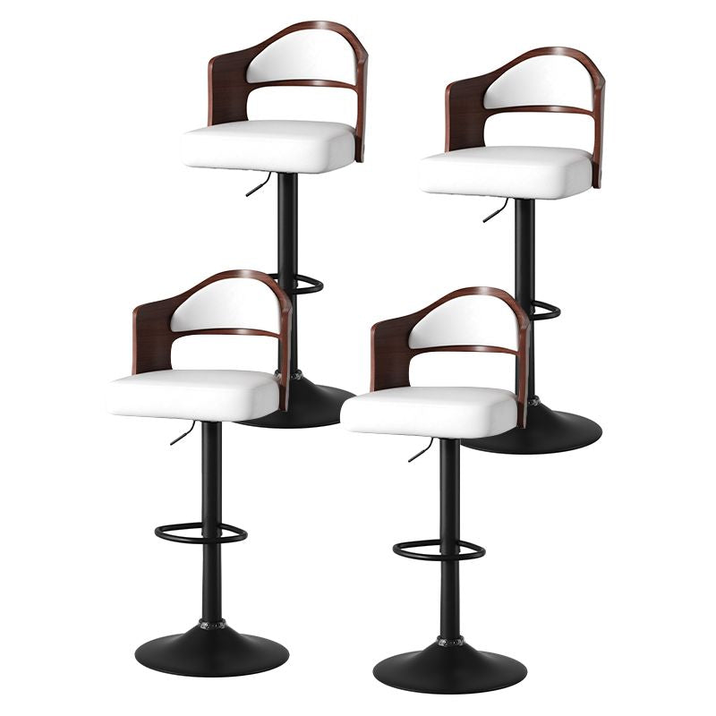 Faux Leather Swivel Bar Stools, Set of 2, 18" Wide (view 81)