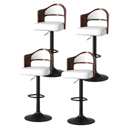 Faux Leather Swivel Bar Stools, Set of 2, 18" Wide (view 81)