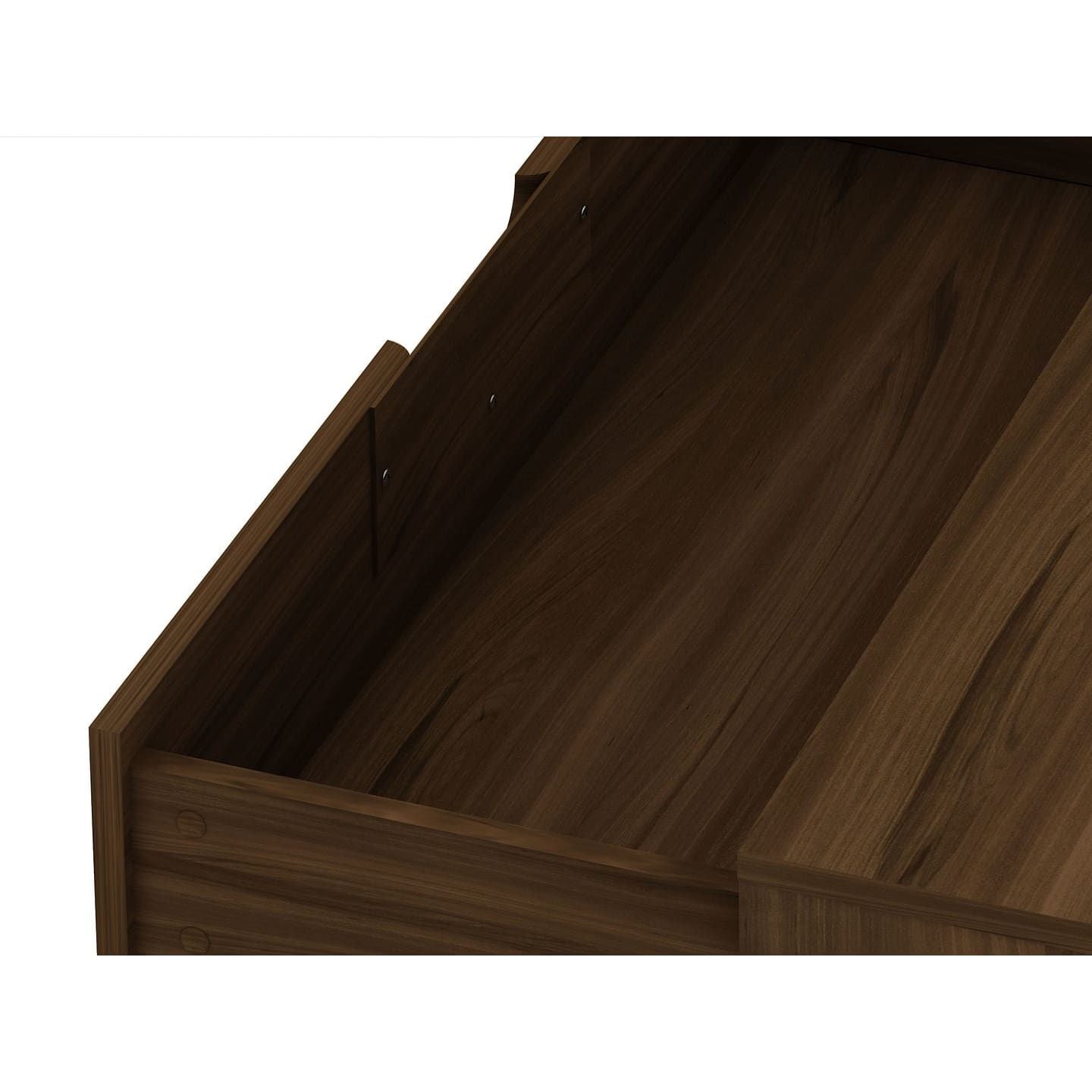 3-Drawer Mid-Century Dresser, Brown, 60" Wide (view 7)