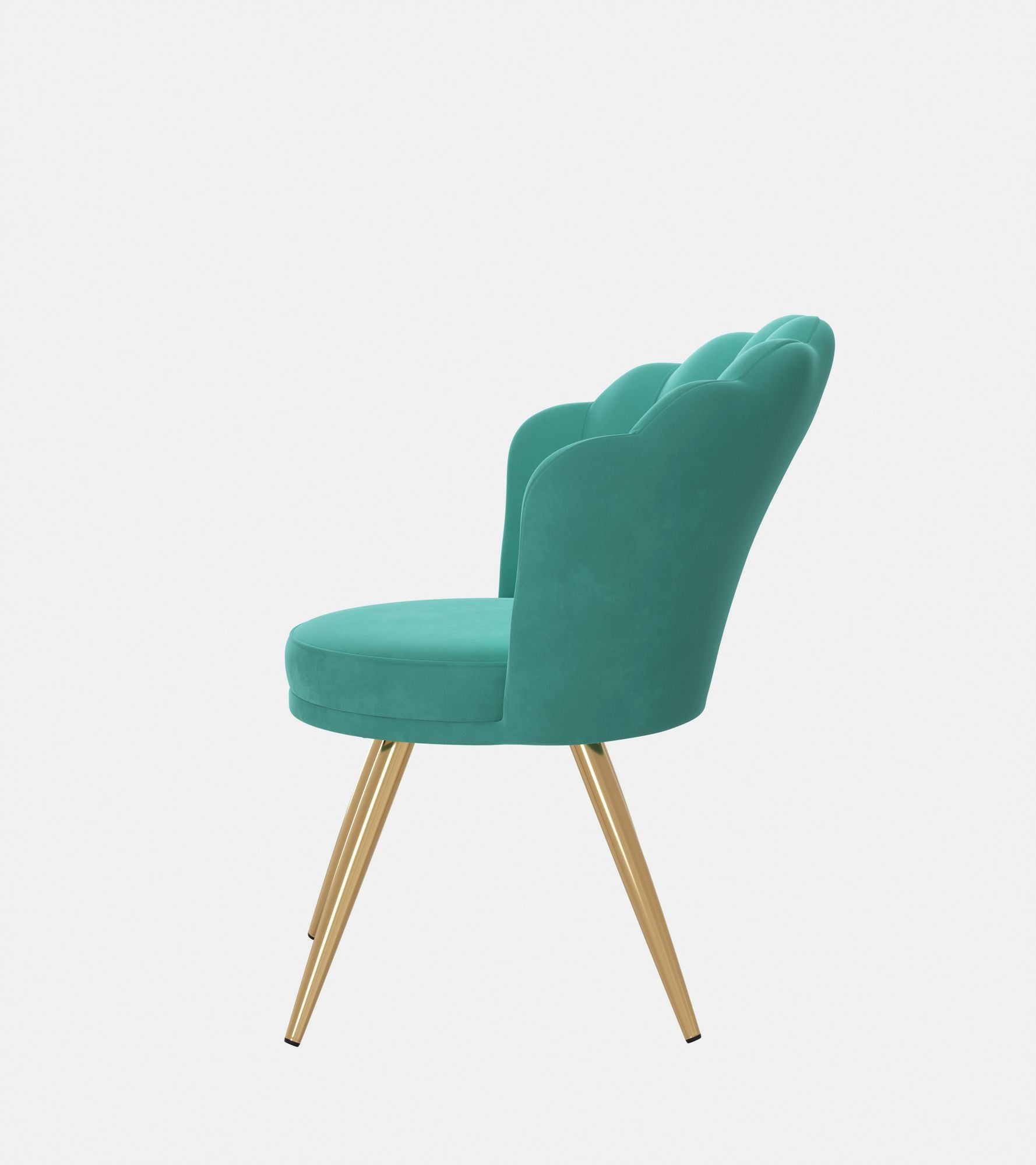 Velvet Mid-Century Accent Chair, Gold (view 65)