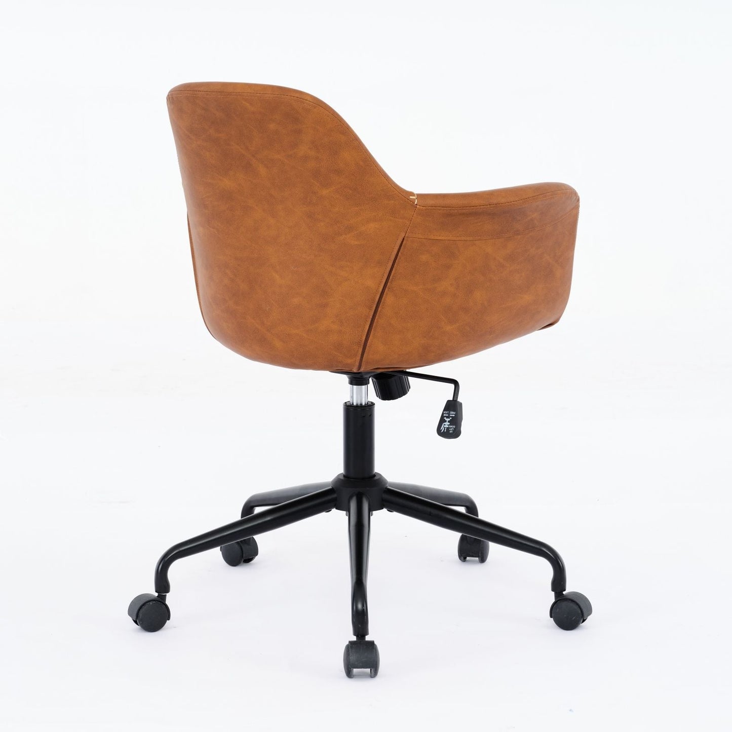 Faux Leather Mid-Century Accent Chair (view 11)