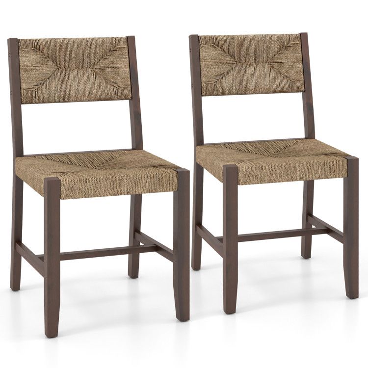 Wooden Dining Chair Set of 2 for Kitchen Dining Room (view 3)