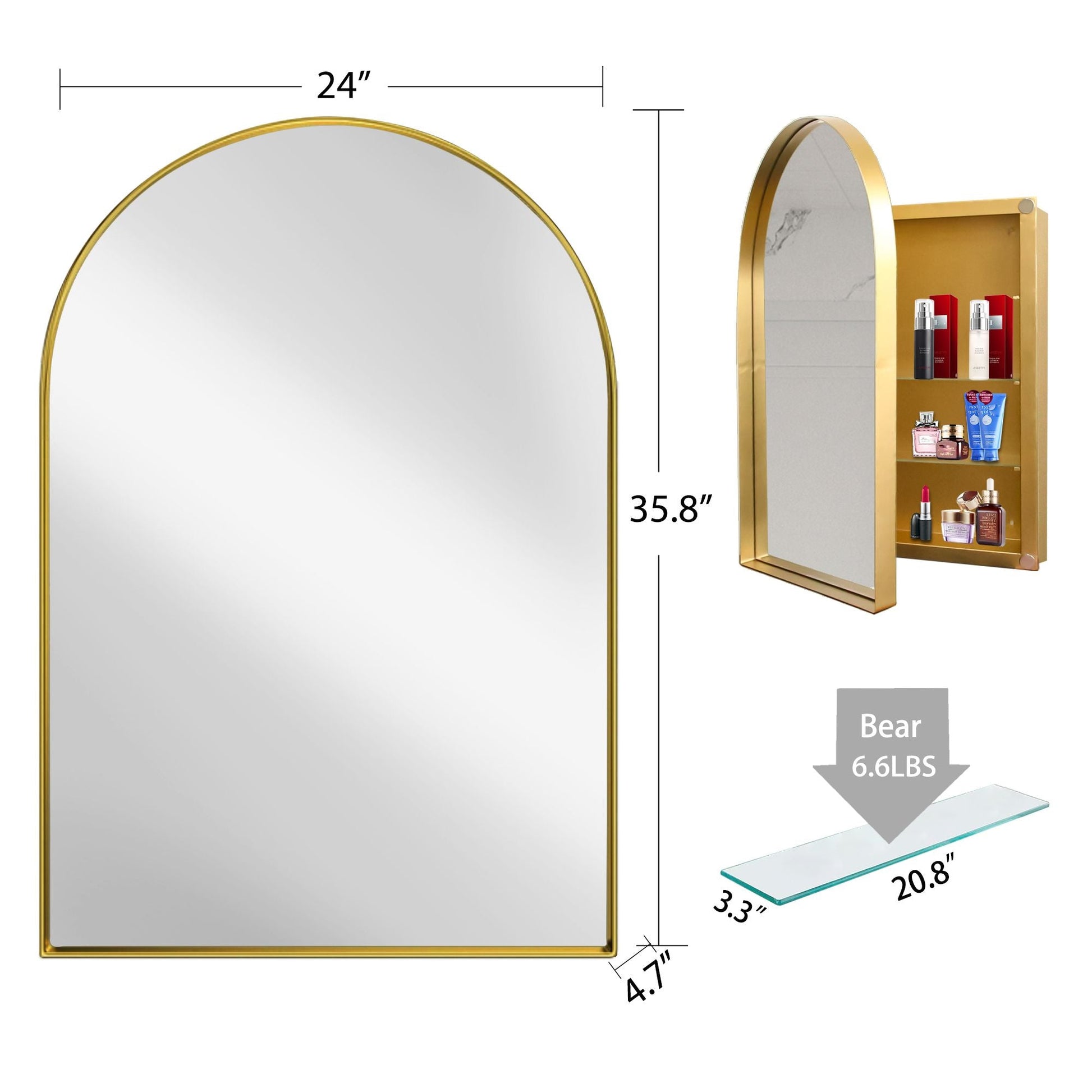 Metal Mid-Century Cabinet, White (view 10)