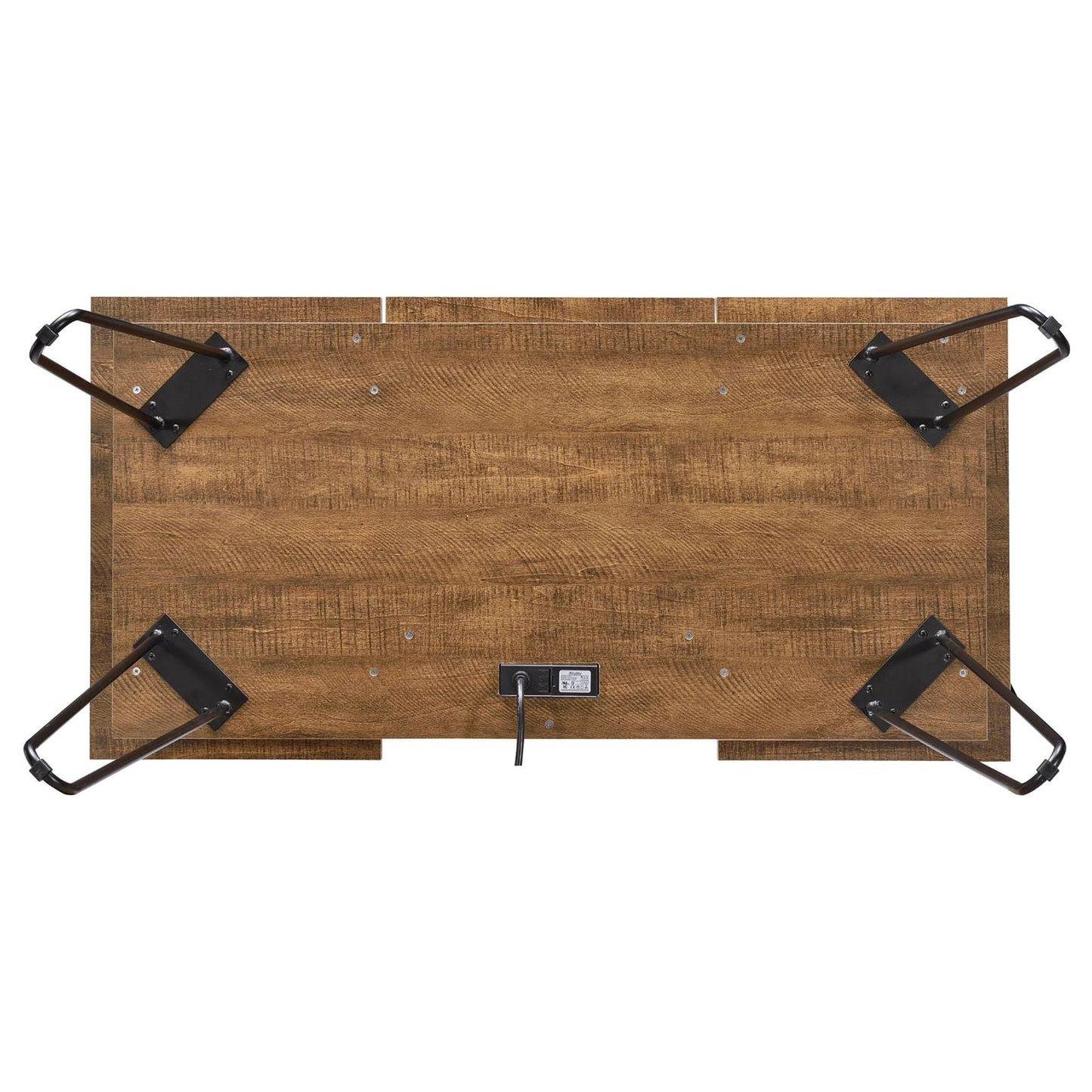 Rustic Amber Writing Desk with 4 Hidden Storages (view 8)