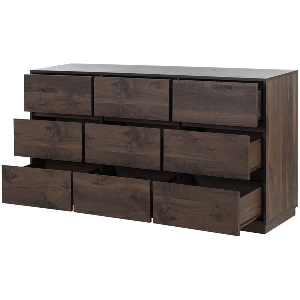 9-Drawer Mid-Century Dresser, Extra Storage (view 3)
