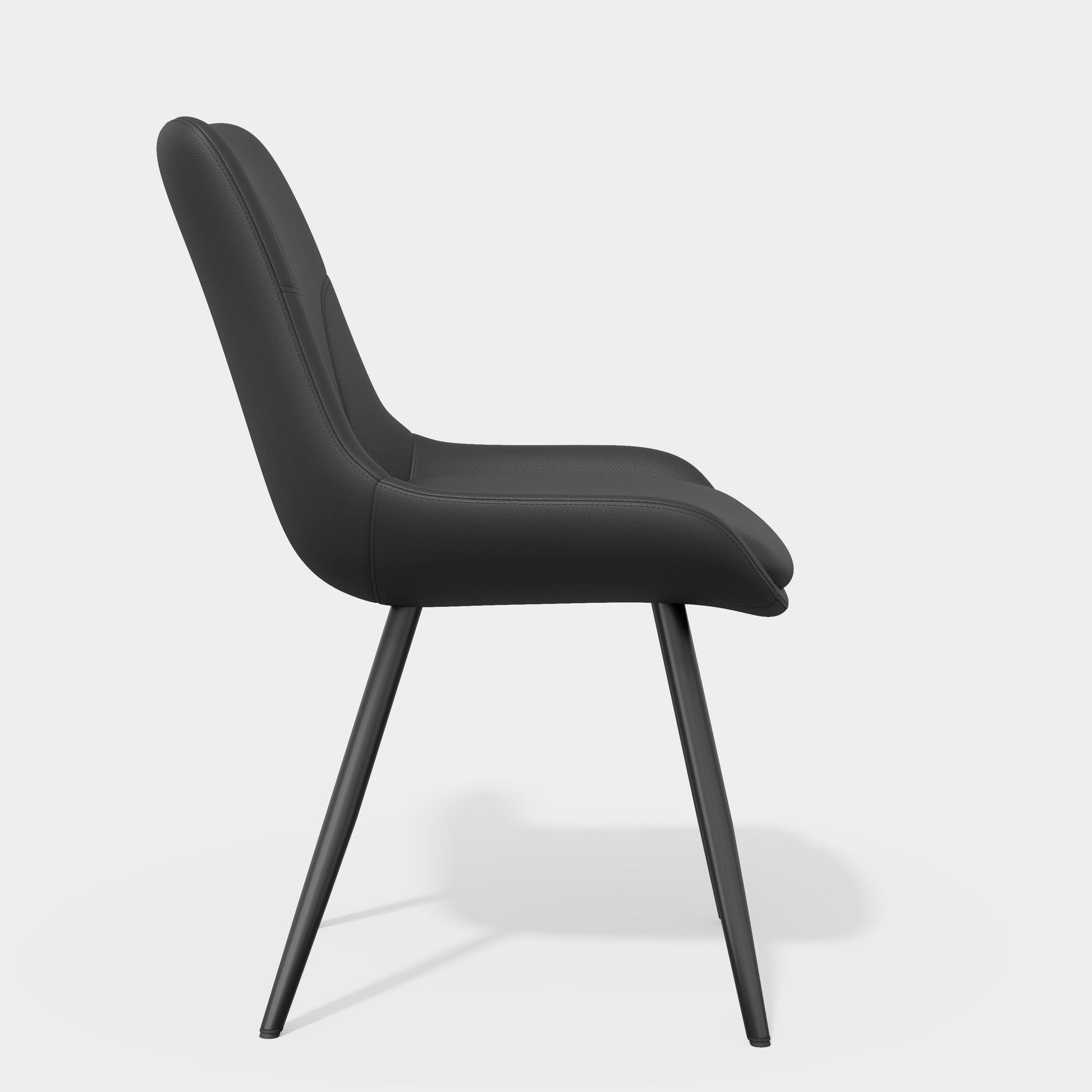 Leather Mid-Century Dining Chairs, Set of 2, 20" Wide (view 12)