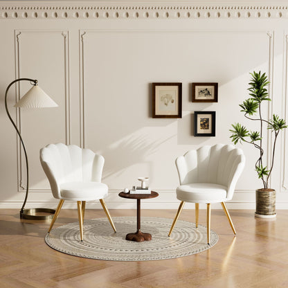 Velvet Mid-Century Accent Chair, Gold (view 55)