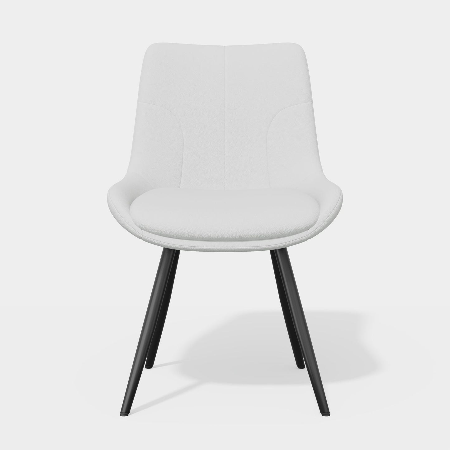 Leather Mid-Century Dining Chairs, Set of 2, Black (view 49)