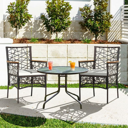 Rattan Mid-Century Dining Chairs, as show (view 6)