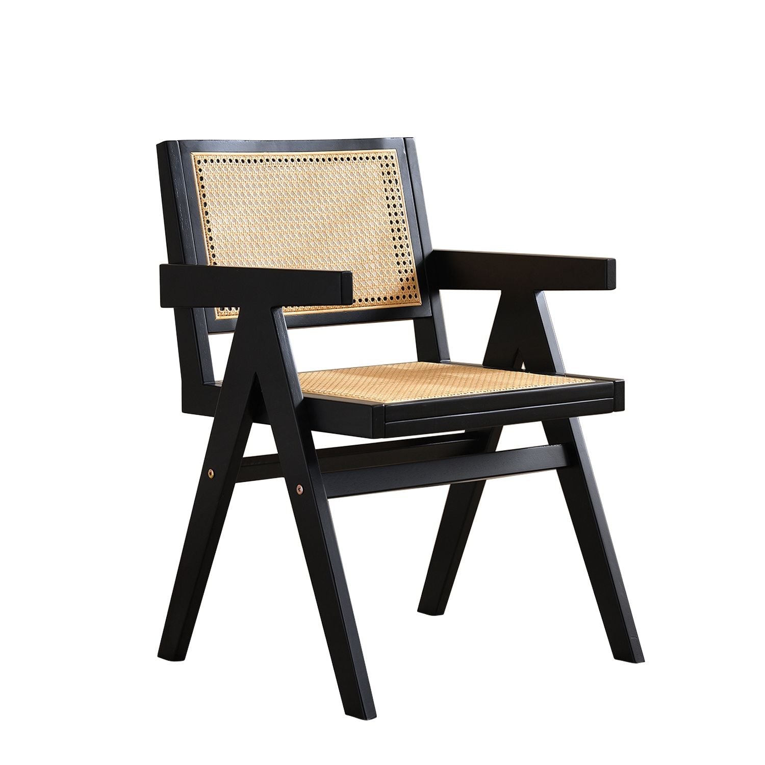Rattan Mid-Century Accent Chair, Natural (view 4)