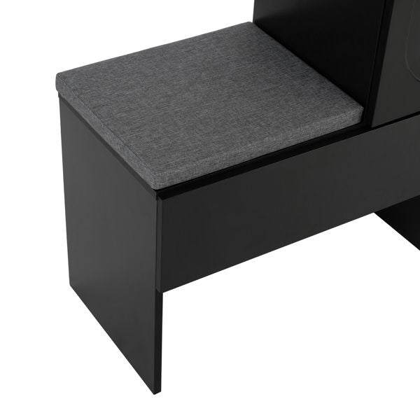 Mid-Century Cabinet, Black (view 15)