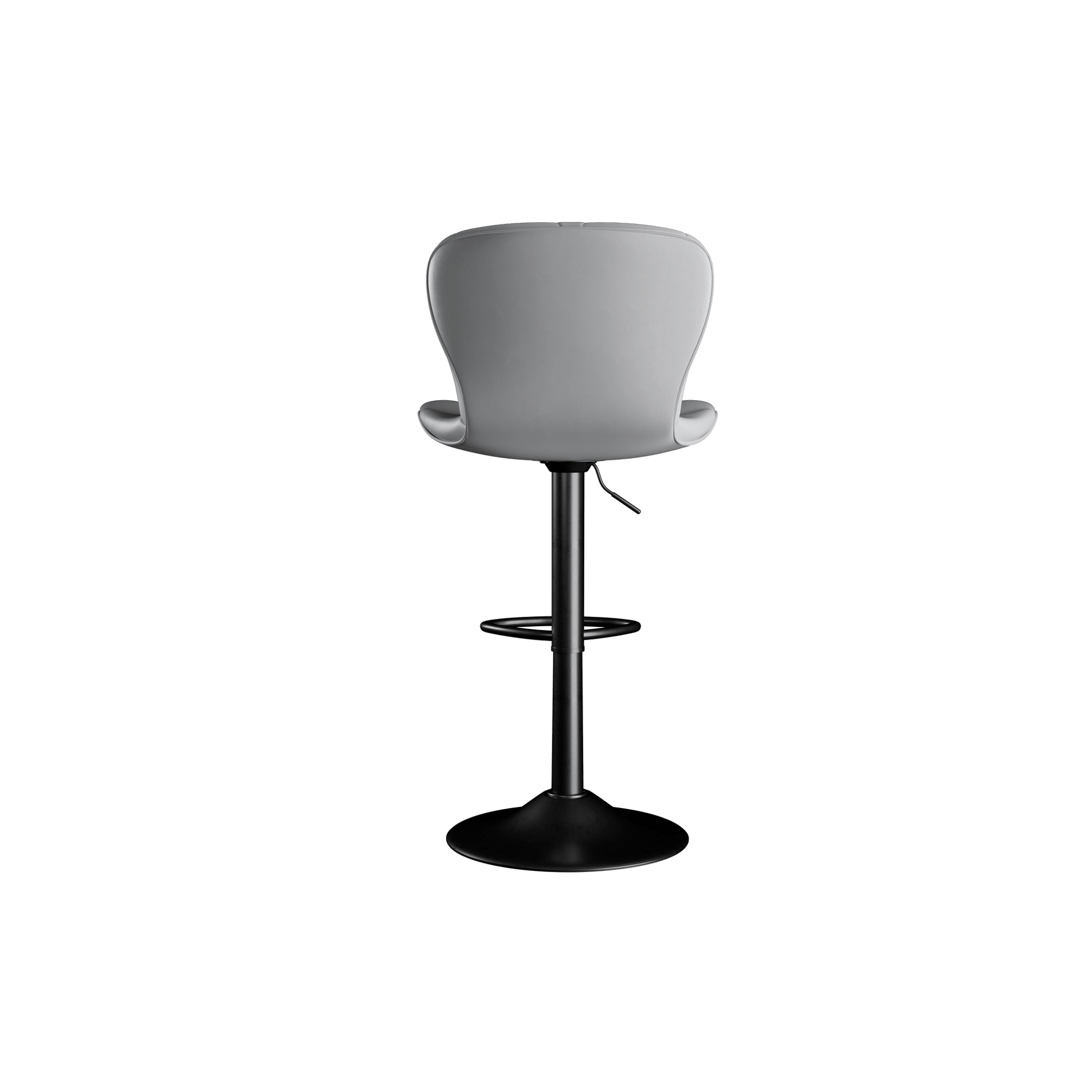 Faux Leather Swivel Bar Stools, Set of 2, Black (view 97)
