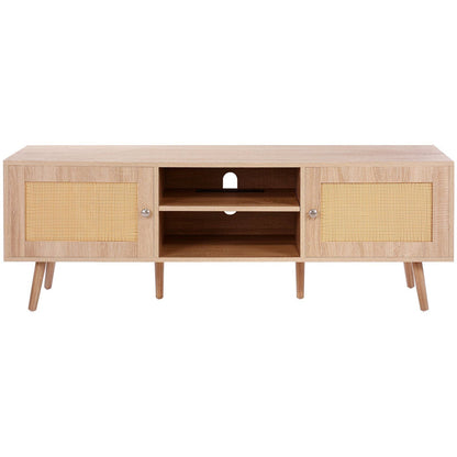 65" TV Mid-Century TV Stand, Oak (view 10)