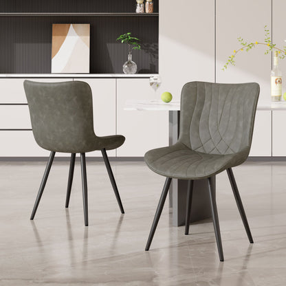 Leather Mid-Century Accent Chair, Beige (view 17)