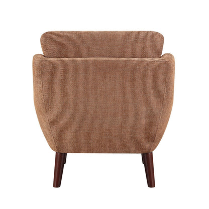 Chenille Mid-Century Accent Chair, Orange, 31" Tall (view 8)