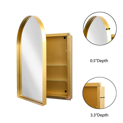 Metal Mid-Century Cabinet, Gold (view 8)