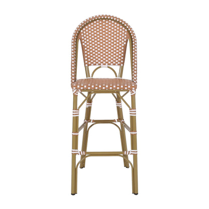 Rattan Swivel Bar Stools, White (view 6)