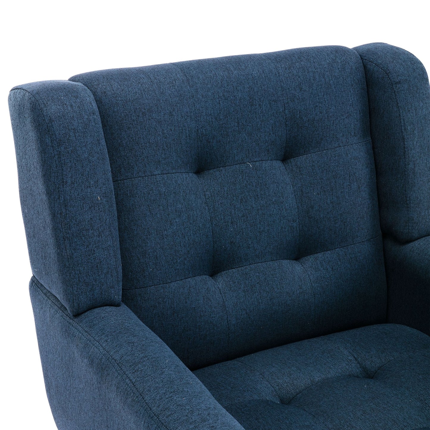 Linen Mid-Century Accent Chair, Light Gray (view 22)