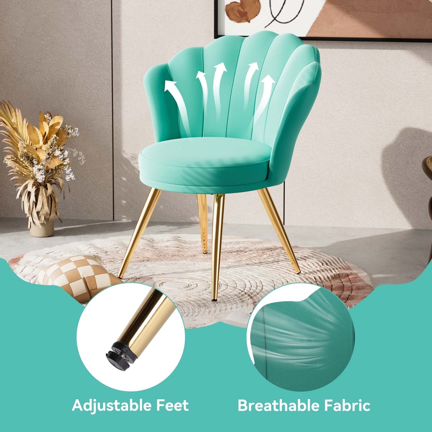 Velvet Mid-Century Accent Chair, 30" Wide (view 59)