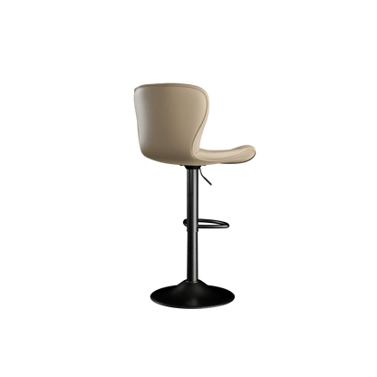 Faux Leather Swivel Bar Stools, Set of 2, Black (view 53)