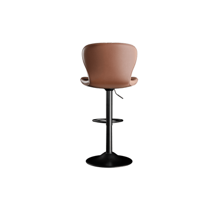 Faux Leather Swivel Bar Stools, Set of 2, Adjustable Height (view 25)
