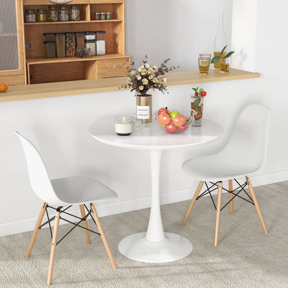 1PC 32 Inch Modern Tulip Round Dining Table with MDF Top (view 4)