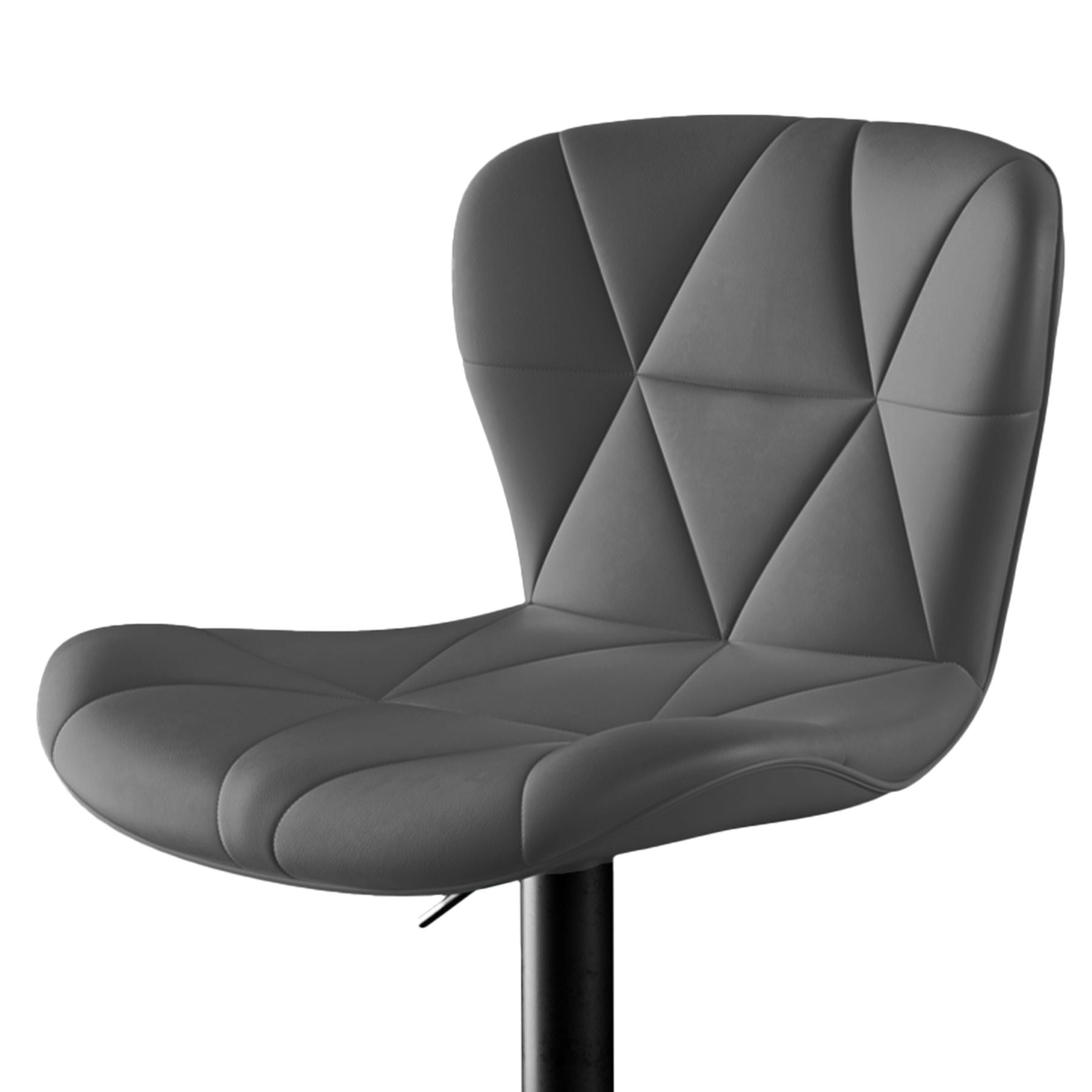 Faux Leather Swivel Bar Stools, Set of 2, Black (view 101)
