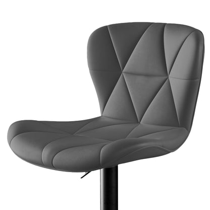 Faux Leather Swivel Bar Stools, Set of 2, Black (view 101)