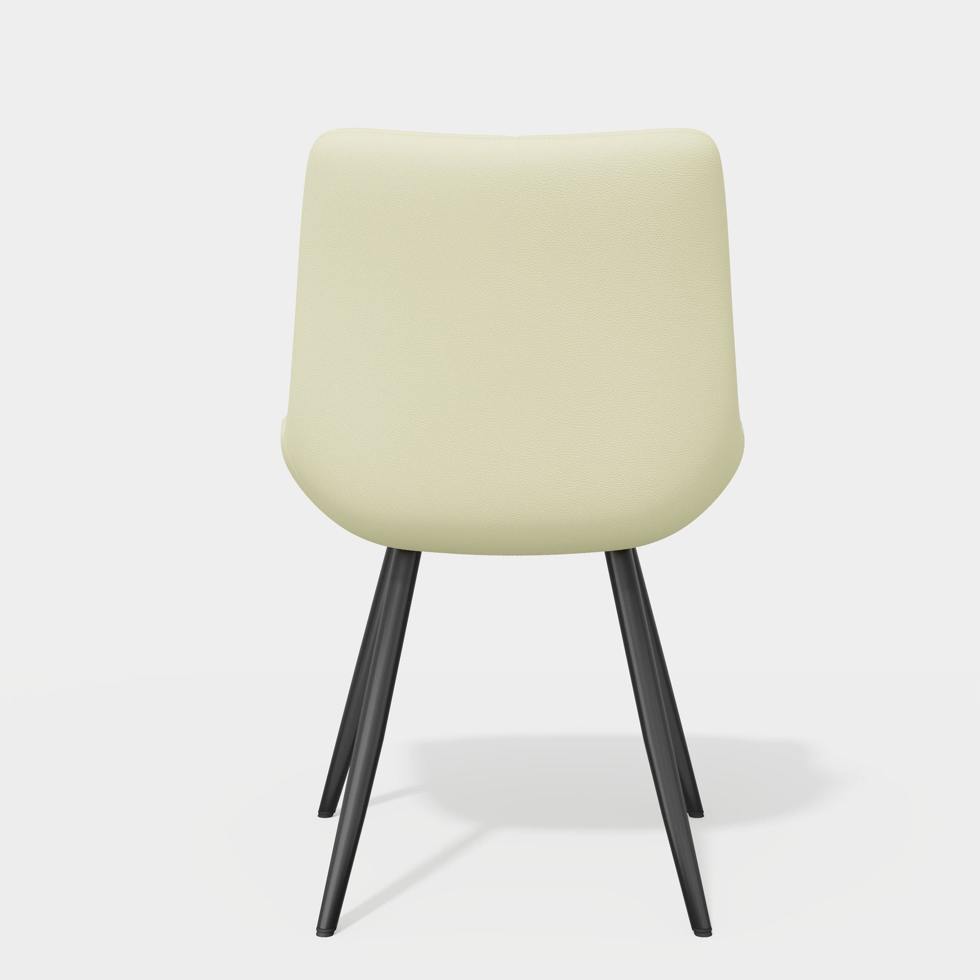 Leather Mid-Century Dining Chairs, Set of 2, Black (view 24)