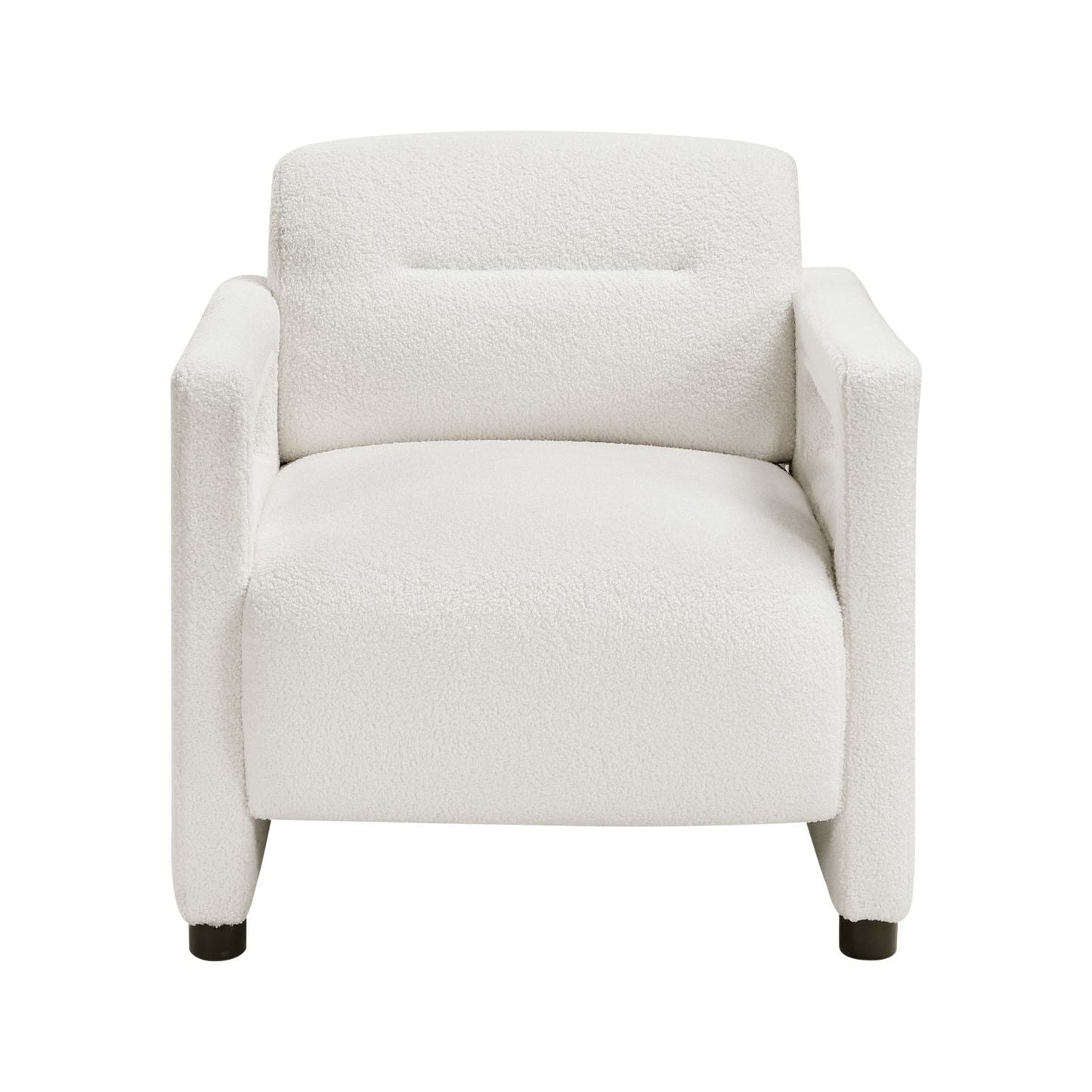 Boucle Mid-Century Accent Chair, Beige, 30" Wide (view 3)