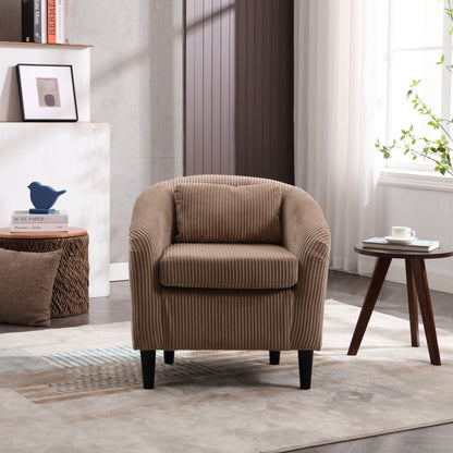 Upholstered 3-Seat Mid-Century Sofa, Beige (view 66)