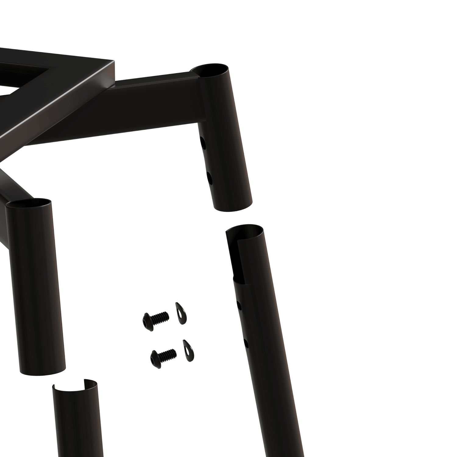 360-Degree Swivel Bar Chairs, Cushioned, Metal Legs, Set of 2 (view 13)