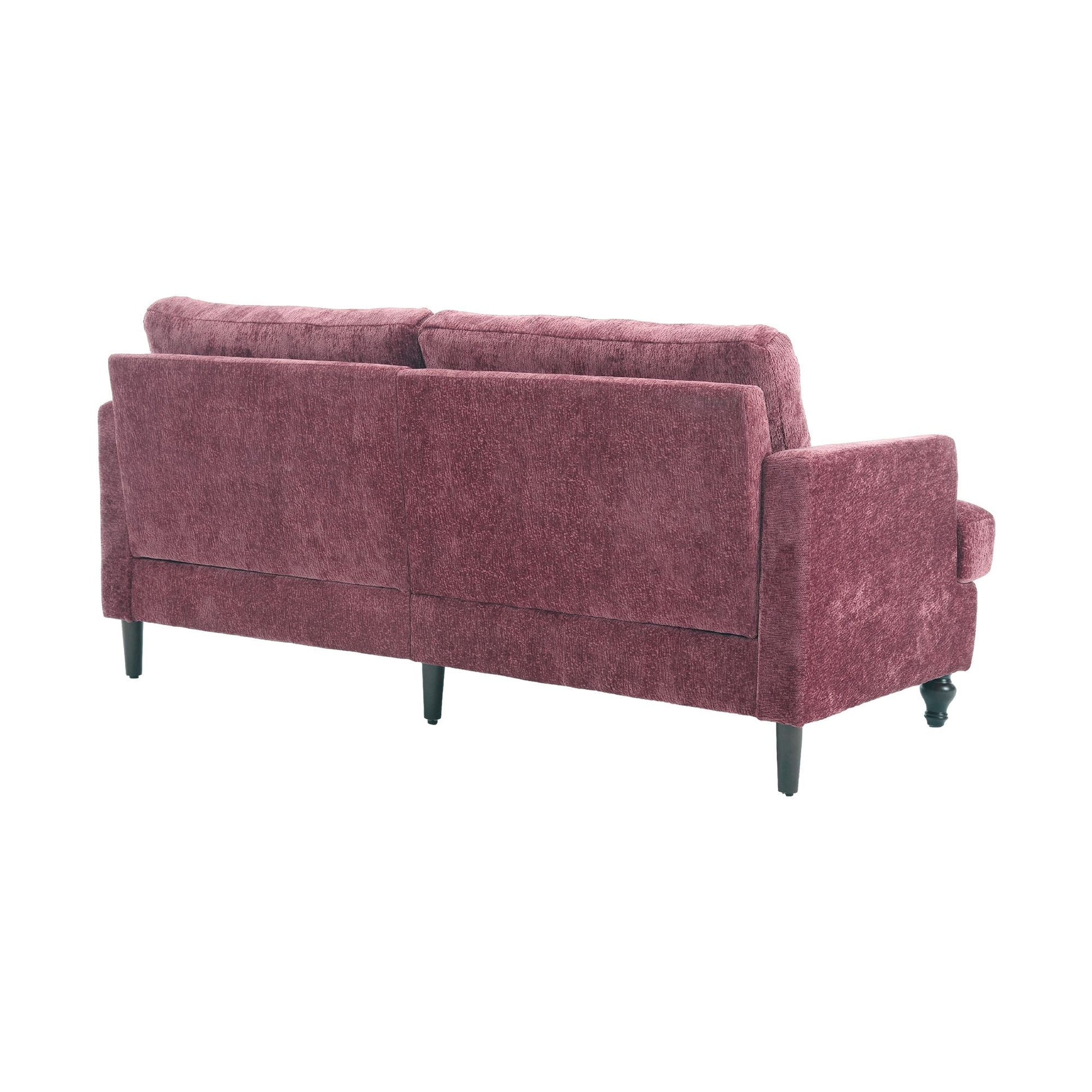 Chenille 2-Seat Mid-Century Sofa, Brown, 68.9" Wide (view 18)