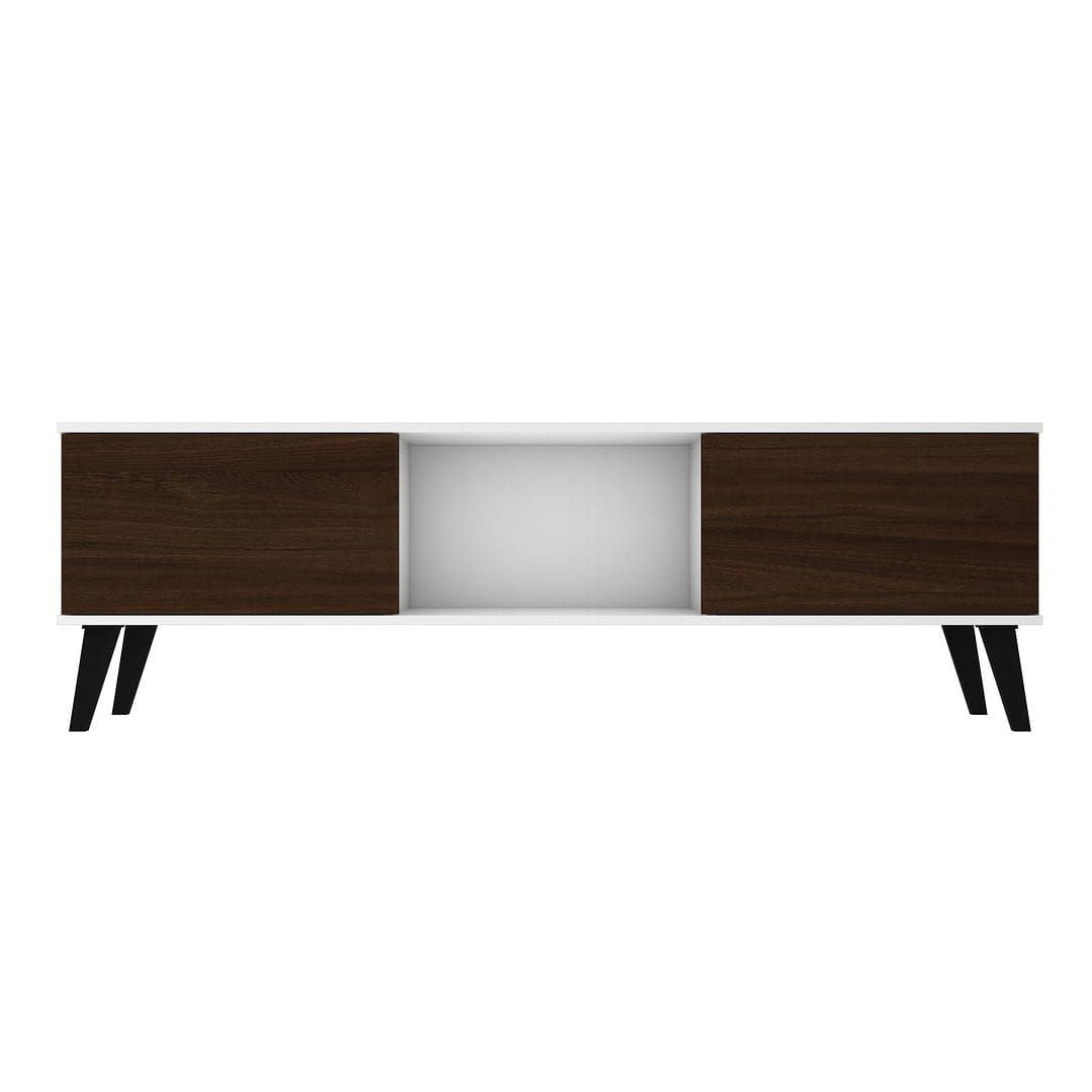 Mid-Century TV Stand, White (Style 2) (view 2)
