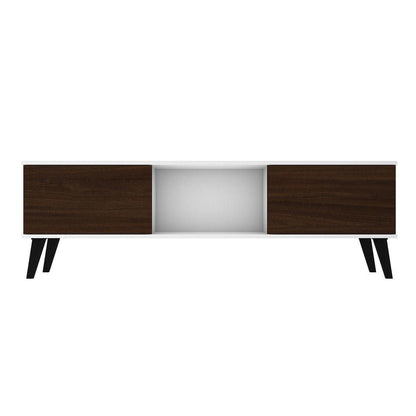 Mid-Century TV Stand, White (Style 2) (view 2)