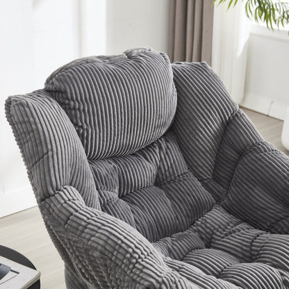 Upholstered 3-Seat Mid-Century Sofa, White (view 5)