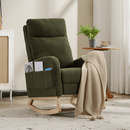 Wood Mid-Century Rocking Chair, WHITE (view 25)