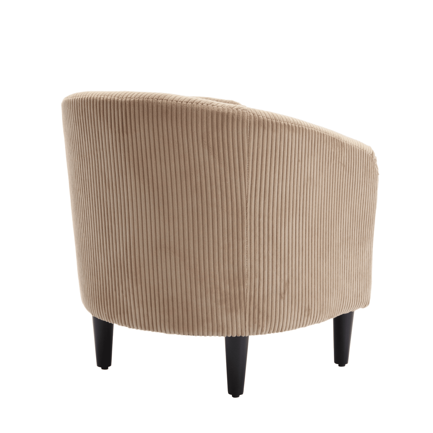 Upholstered 3-Seat Mid-Century Sofa, Black (view 76)
