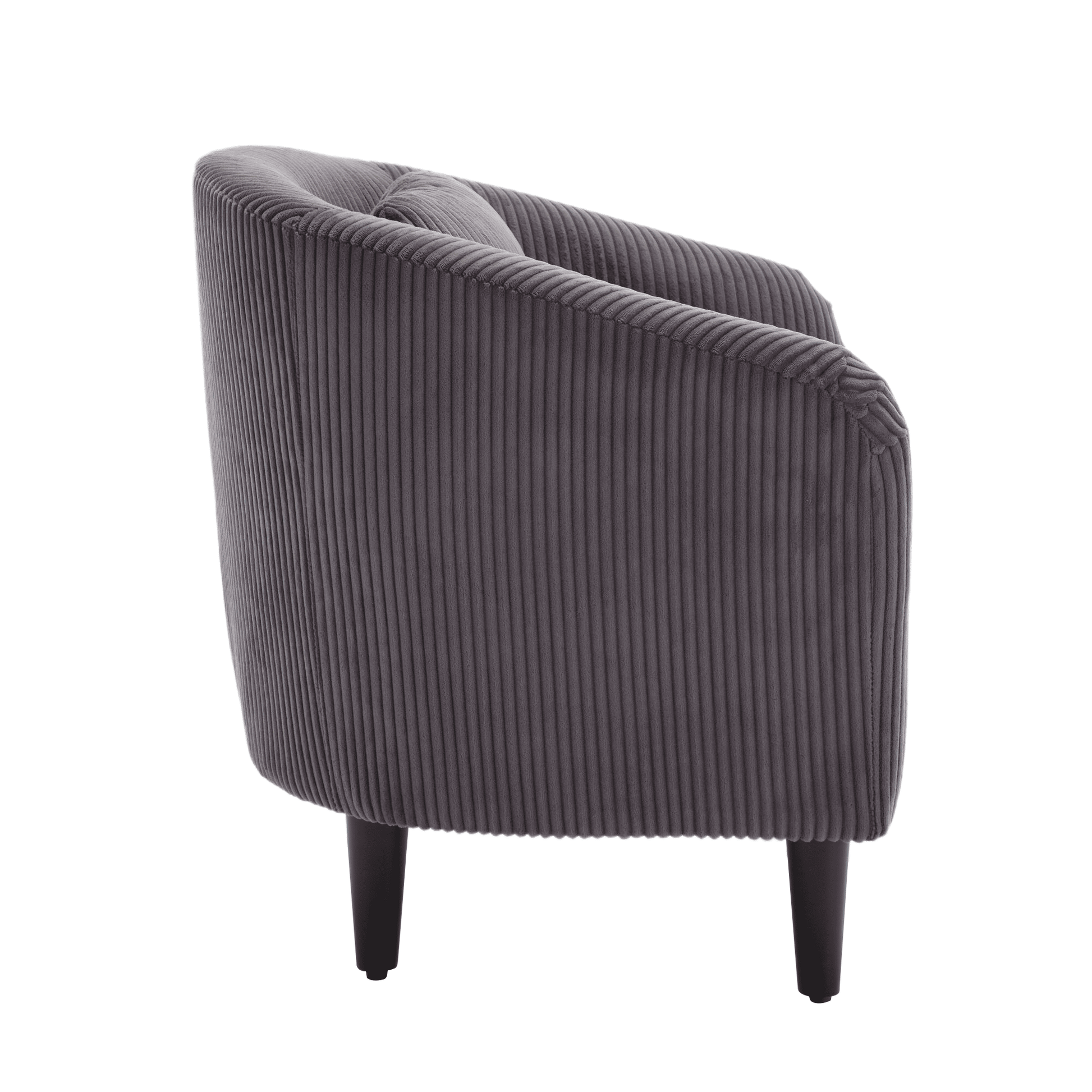 Upholstered 3-Seat Mid-Century Sofa, Black (view 62)