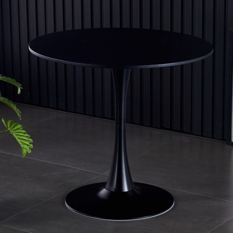 Wood Mid-Century Coffee Table, Black, 42" Wide (view 4)
