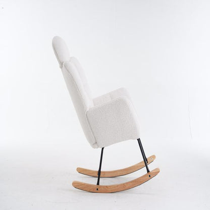 Teddy Mid-Century Accent Chair, Ivory (view 5)