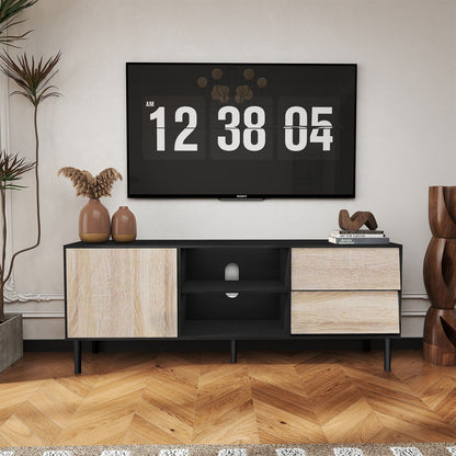 Mid-Century TV Stand, Oak