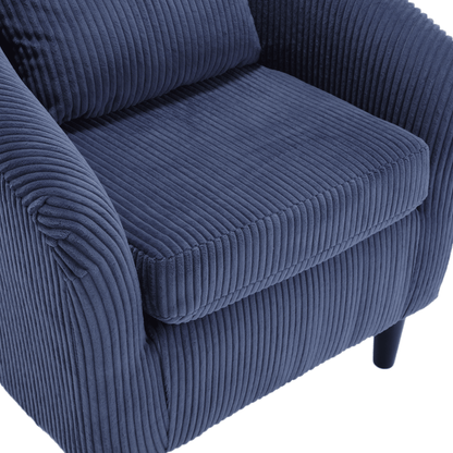 Upholstered 3-Seat Mid-Century Sofa, Beige (view 44)